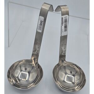 2 Lot NWT VOLLRATH 4oz (118.3ml) Short Ladles- Stainless Steel 18-8 S/S 49704